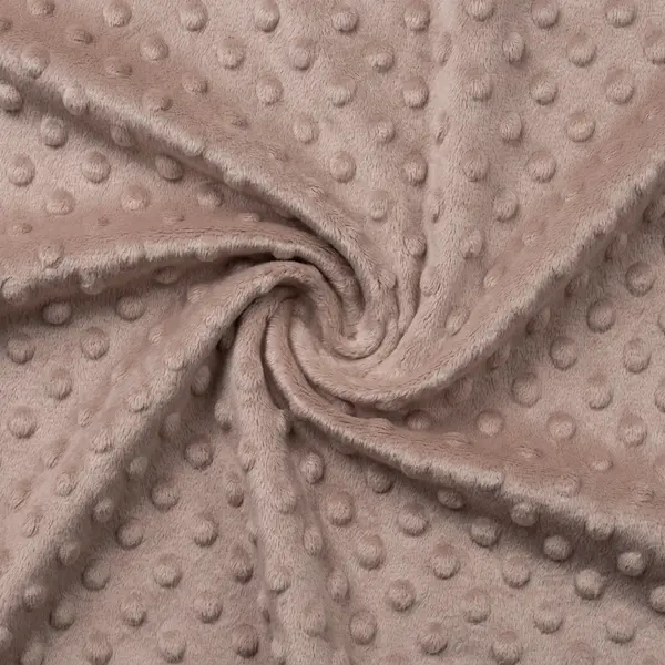 Minky a fleece: béžová s dolíčky