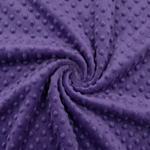 Minky a fleece: fialová s dolíčky