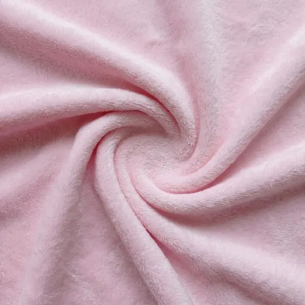 Minky a fleece: světle růžová